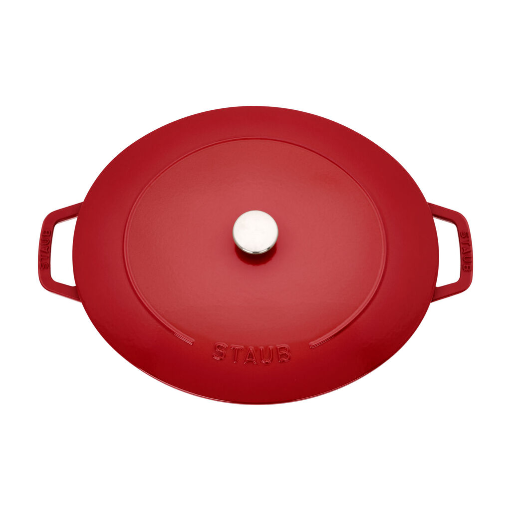 6 qt, Wide Oval French Oven, Cherry,,large