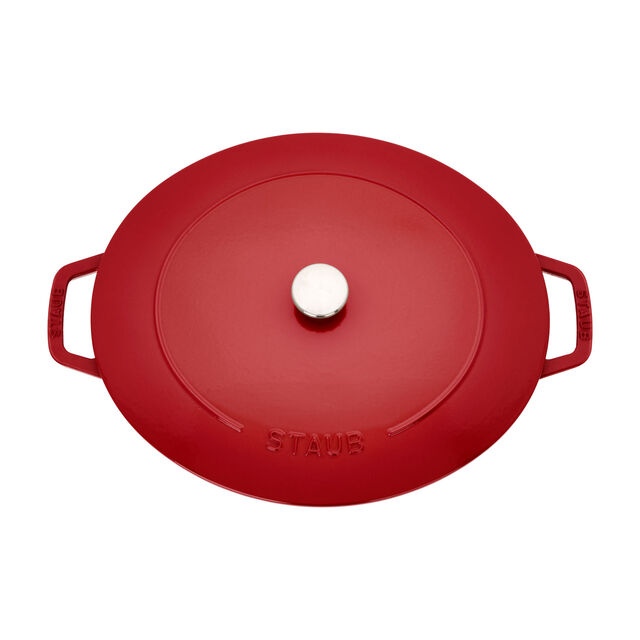 6 qt, Wide Oval French Oven, Cherry,,large
