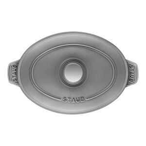 9-inch, Oval, Covered Baking Dish With Lid, Graphite Grey