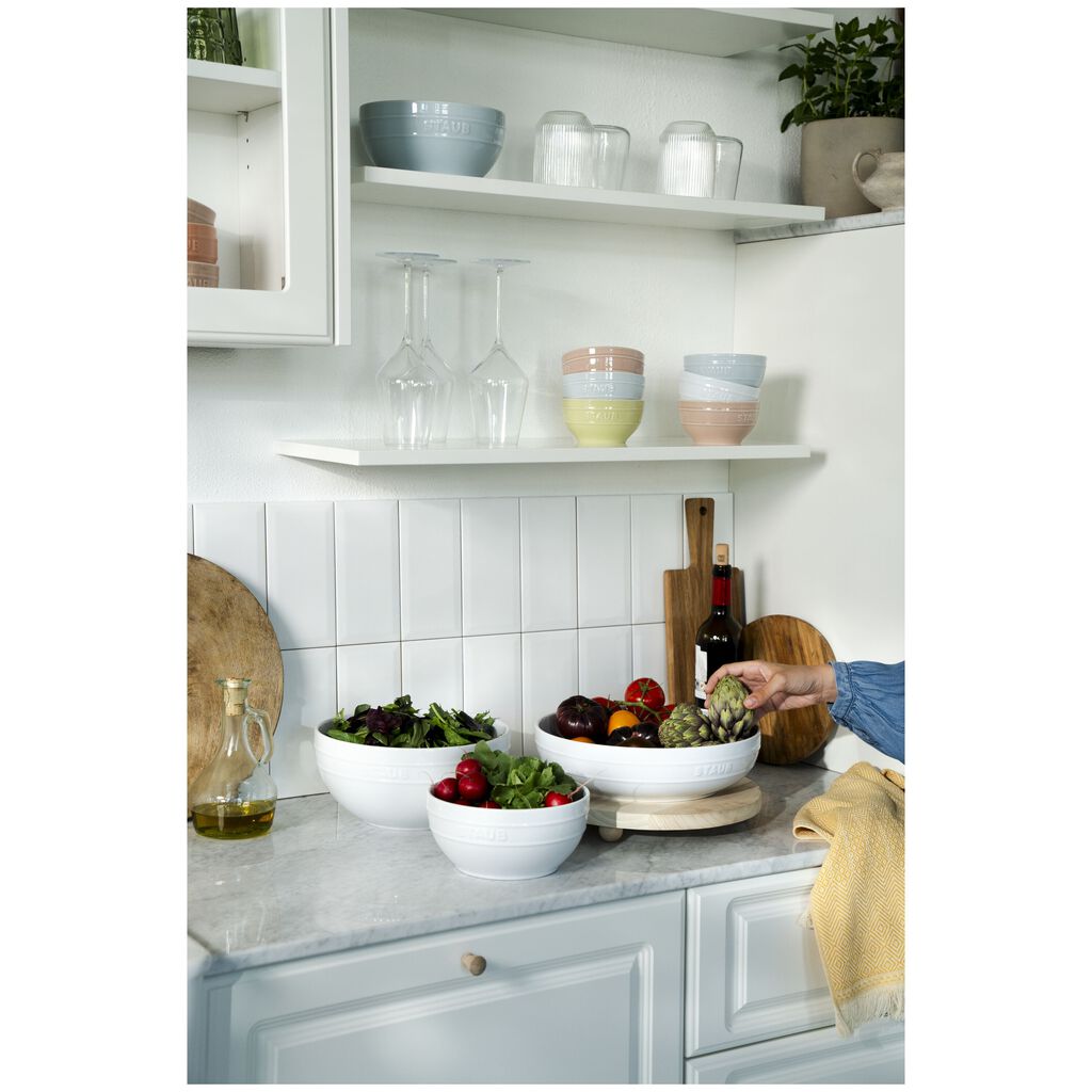 11.5-inch, Shallow Serving Bowl, White,,large