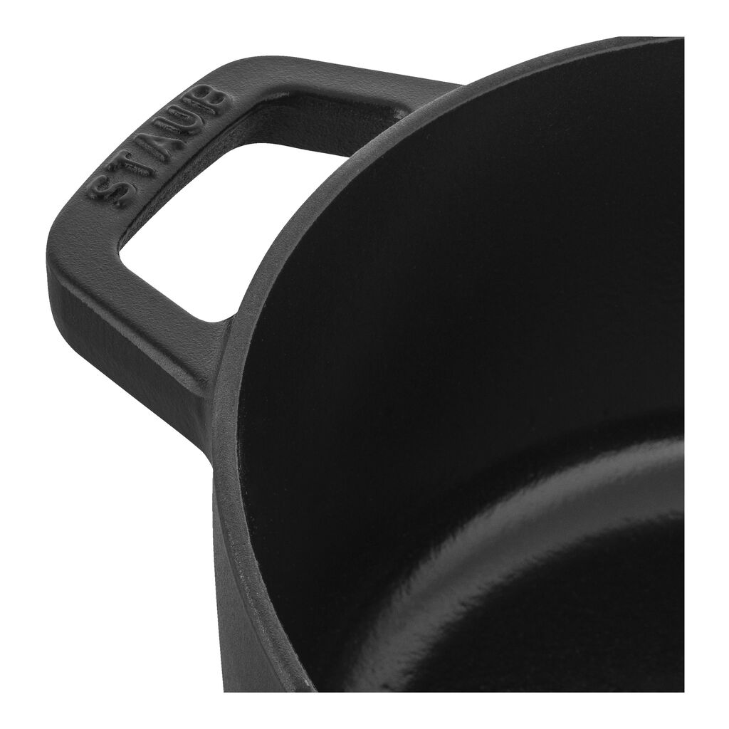 6 qt, Wide Oval French Oven, Matte Black,,large
