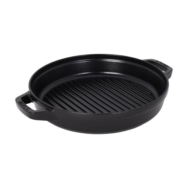 4-pc Stackable Cookware Set, Matte Black, Cast Iron ,,large