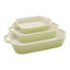 3-pc, Rectangular Baking Dish Set, Light Green,,large preview