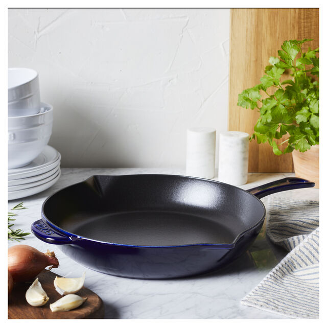 10-inch, Fry Pan, Dark Blue,,large