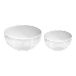 2-pc, Large Mixing Bowl Set, White