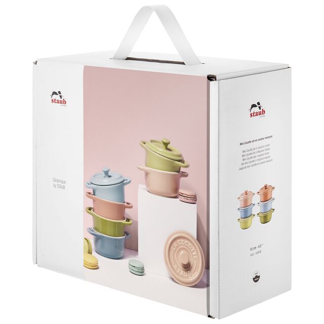 6-pc, Mini Round Dutch Oven Set Macaron, Mixed Colors,,large