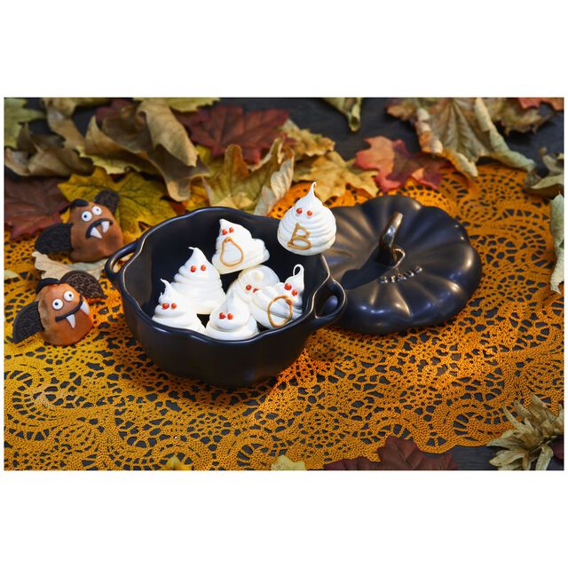 0.75 qt, Pumpkin, Petite Dutch Oven, Matte Black,,large