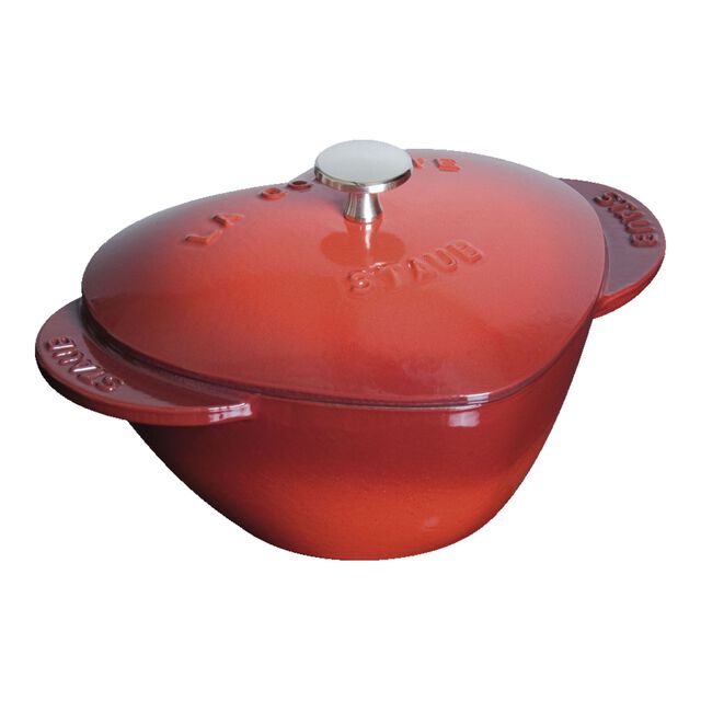1.75 qt, Heart, Dutch Oven, Cherry,,large
