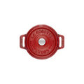 0.25 qt, Mini Round Cocotte, Cherry - Factory Second,,large