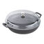 3.5 qt, Braiser With Glass Lid, Dark Blue,,large preview