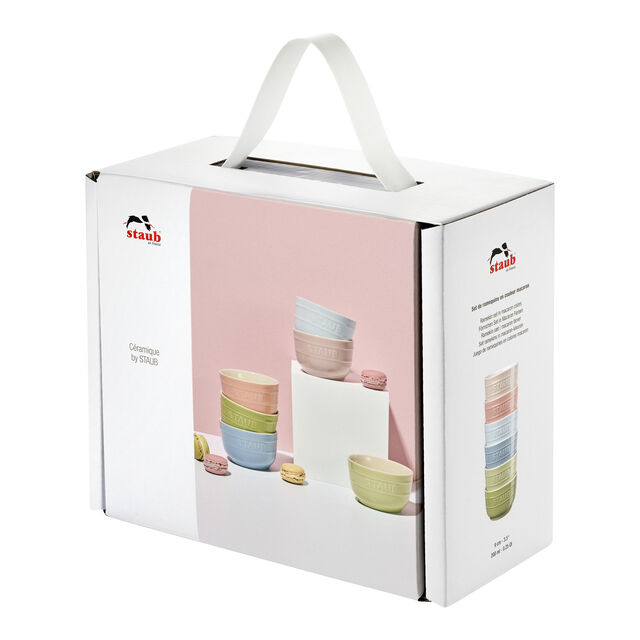 4-inch / 6-pc, Prep Bowl Set Macaron, Mixed Colors,,large