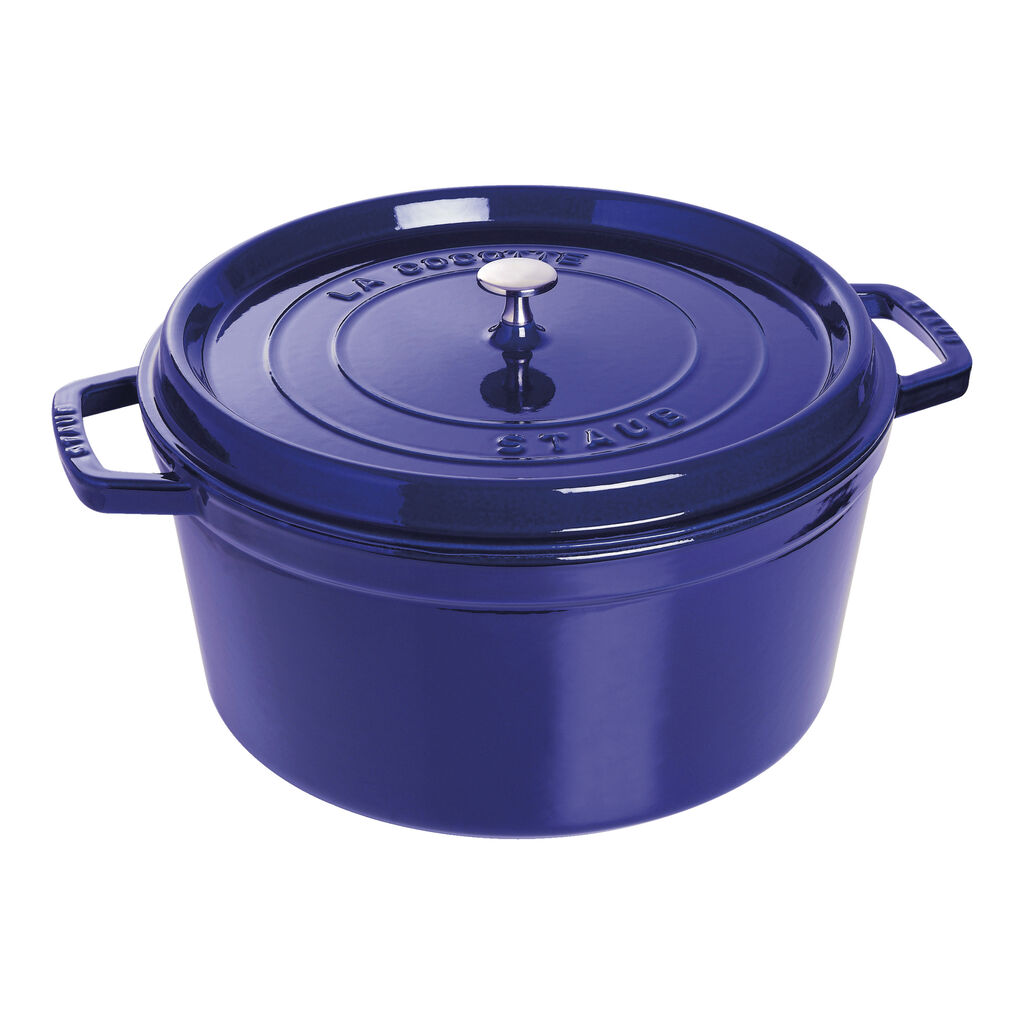 9 qt, Round, Dutch Oven, Dark Blue,,large