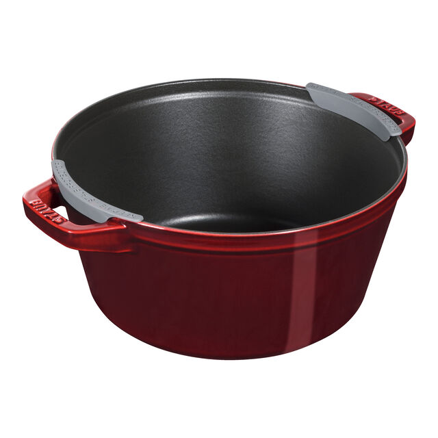 4-pc Stackable Cookware Set, Grenadine, Cast Iron ,,large