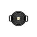 0.25 qt, Mini Round Dutch Oven, Matte Black,,large