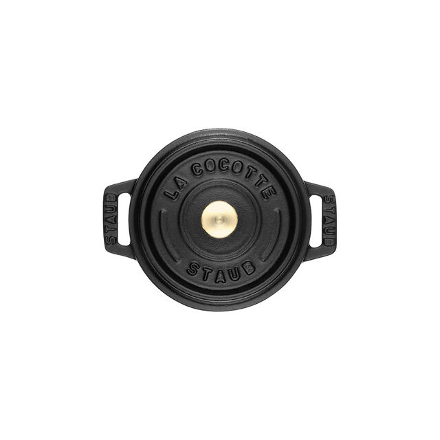 0.25 qt, Mini Round Dutch Oven, Matte Black,,large