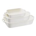 3-pc, Ovenware set, Ivory-White,,large