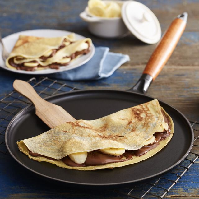 Crepe Pan with Spreader and Spatula, Matte Black,,large