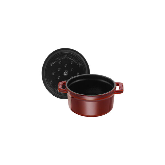 0.25 qt, Mini Round Dutch Oven, Grenadine,,large