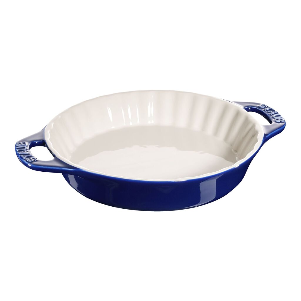 9-inch, Pie dish, Dark Blue,,large