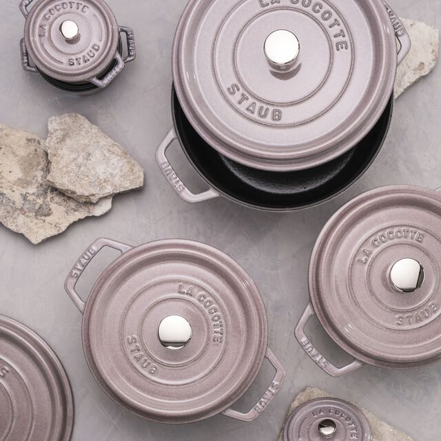 4 qt, Round, Dutch Oven, Lilac,,large