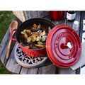 9 qt, Round, Dutch Oven, Cherry,,large