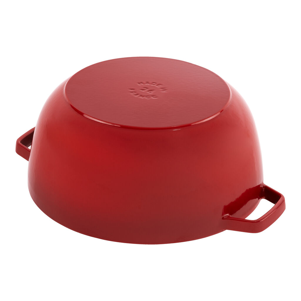 5 qt, Essential French Oven with Horse Lid, Cherry,,large