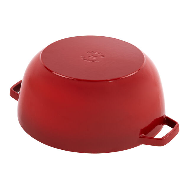 5 qt, Essential French Oven with Horse Lid, Cherry,,large