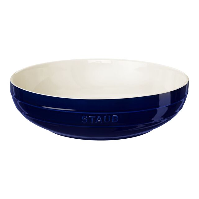 11.5-inch, Shallow Serving Bowl, Dark Blue,,large