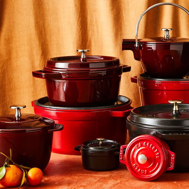 4 qt, Round, Dutch Oven, Grenadine,,large
