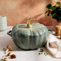 3.5 qt, Pumpkin, Dutch Oven With Gold Stem, Eucalyptus,,large