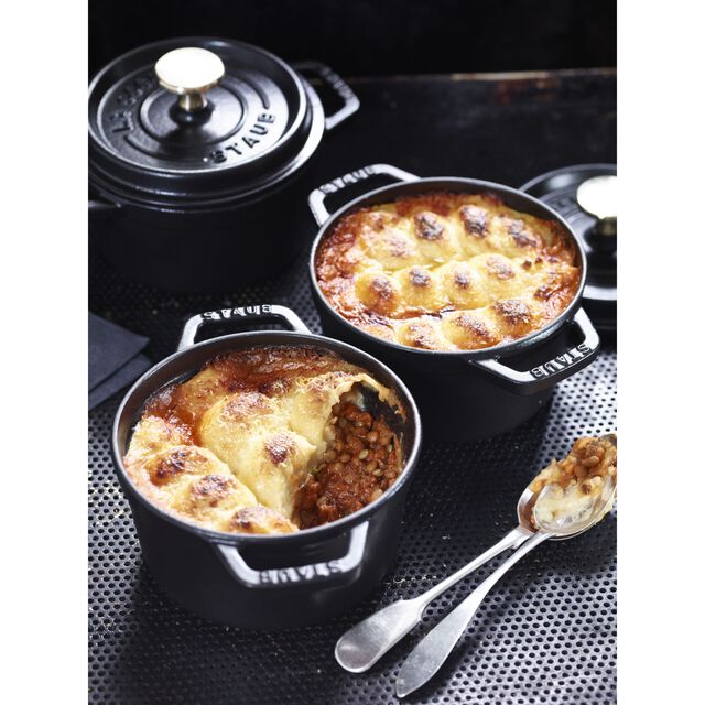 0.75 qt, Round, Dutch Oven, Matte Black,,large