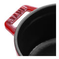 0.25 qt, Mini Round Cocotte, Cherry - Factory Second,,large