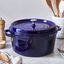 7 qt, Round, Dutch Oven, Dark Blue,,large preview