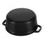 0.5 qt, Round, Dutch Oven, Matte Black,,large preview