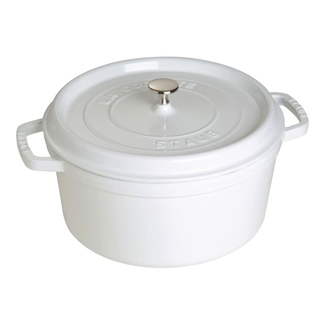7 qt, Round, Dutch Oven, Pure White,,large