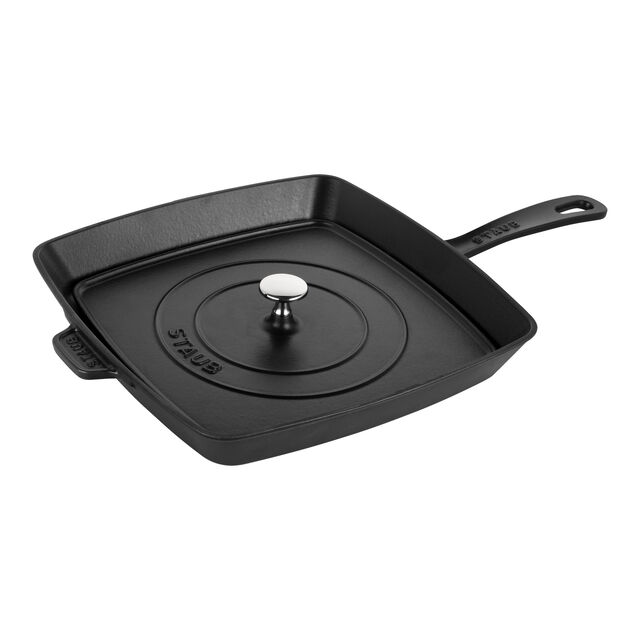 Square, Grill Press, Matte Black,,large