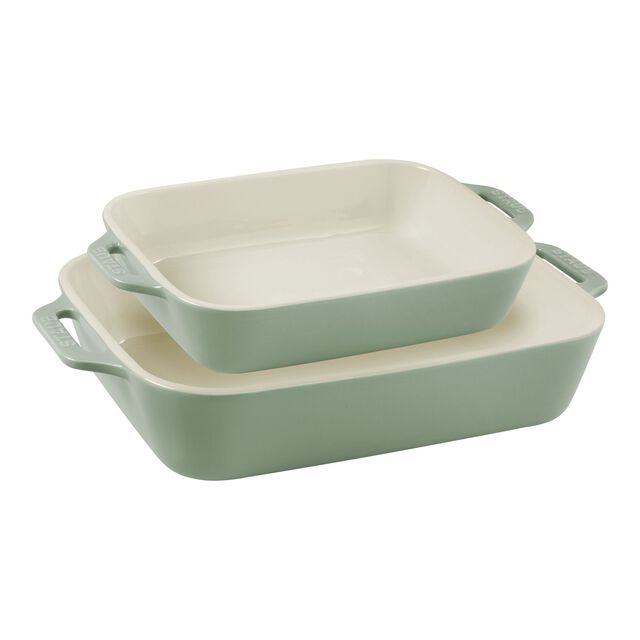 2-pc, Rectangular Baking Dish Set, Eucalyptus,,large