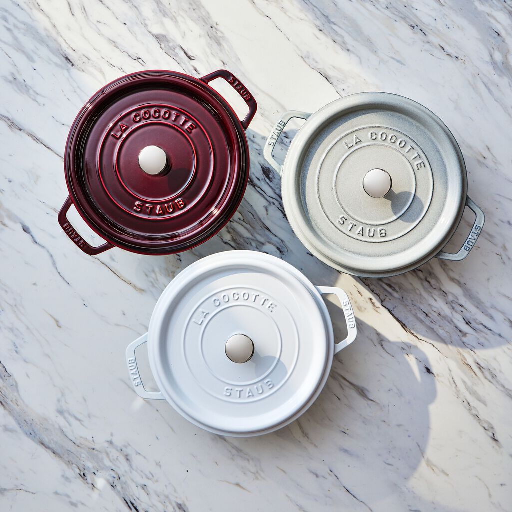 4 qt, Round, Dutch Oven, Pure White,,large