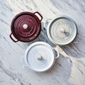 4 qt, Round, Dutch Oven, Pure White,,large