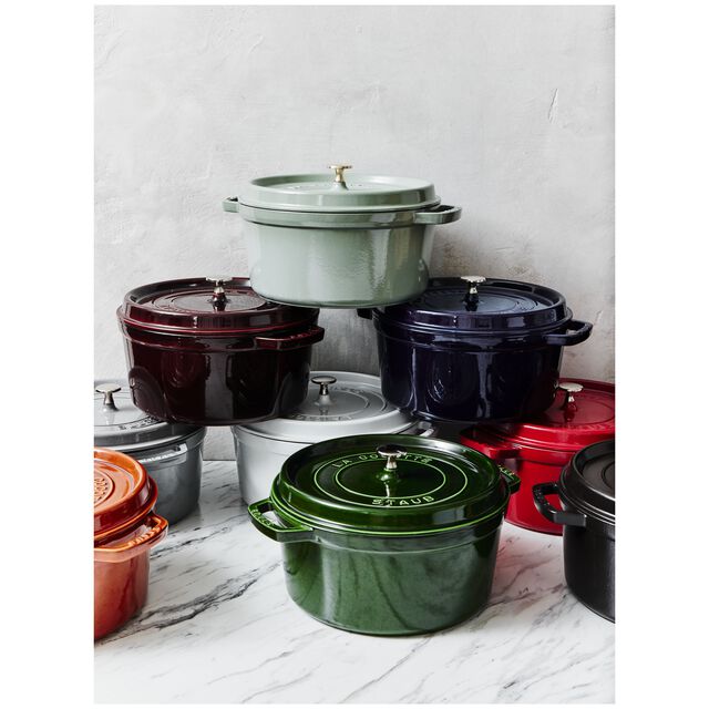5.5 qt, Round, Dutch Oven, Cherry,,large