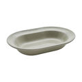 10-inch, Oval Serving Dish, White Truffle,,large