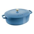 6 qt, Wide Oval French Oven, French Blue - Factory Second,,large