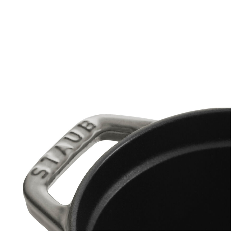 1 qt, Oval, Pig Dutch Oven, Graphite Grey,,large