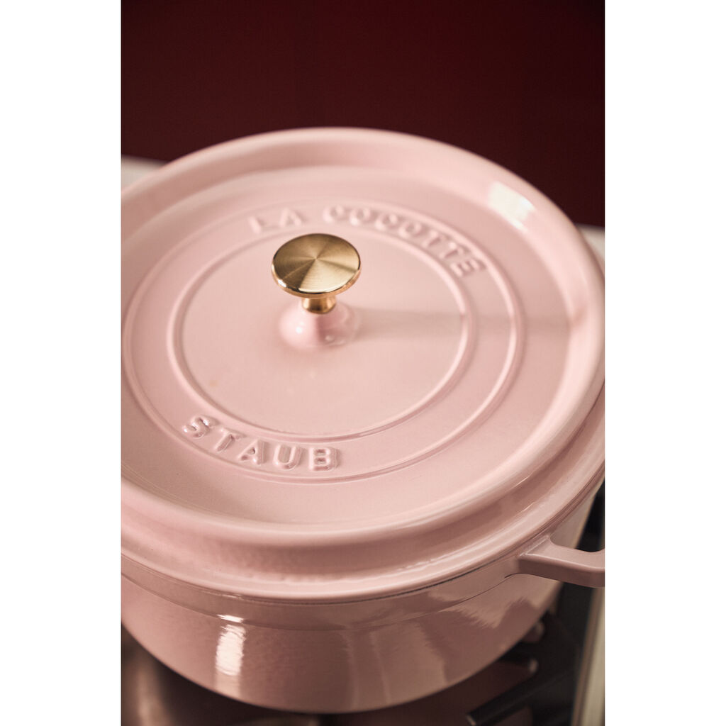 4 qt, Round, Dutch Oven, Peony Pink,,large