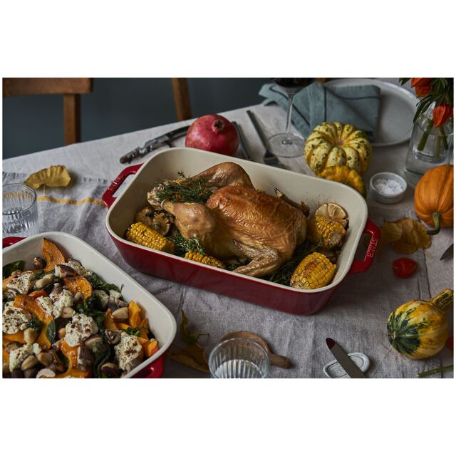 3-pc, Rectangular Baking Dish Set, Cherry,,large