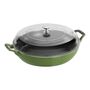 3.5 qt, Braiser With Glass Lid, Dark Blue,,large
