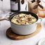 4 qt, Round, Dutch Oven, White Truffle,,large preview