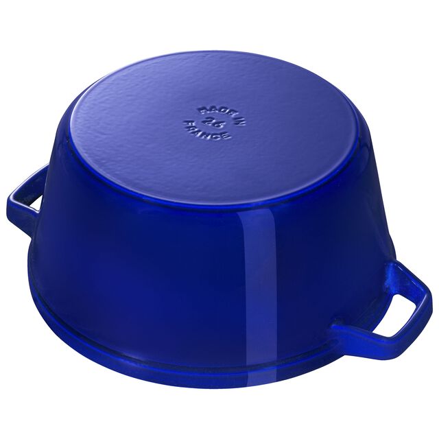 4-pc Stackable Cookware Set, Dark Blue, Cast Iron ,,large