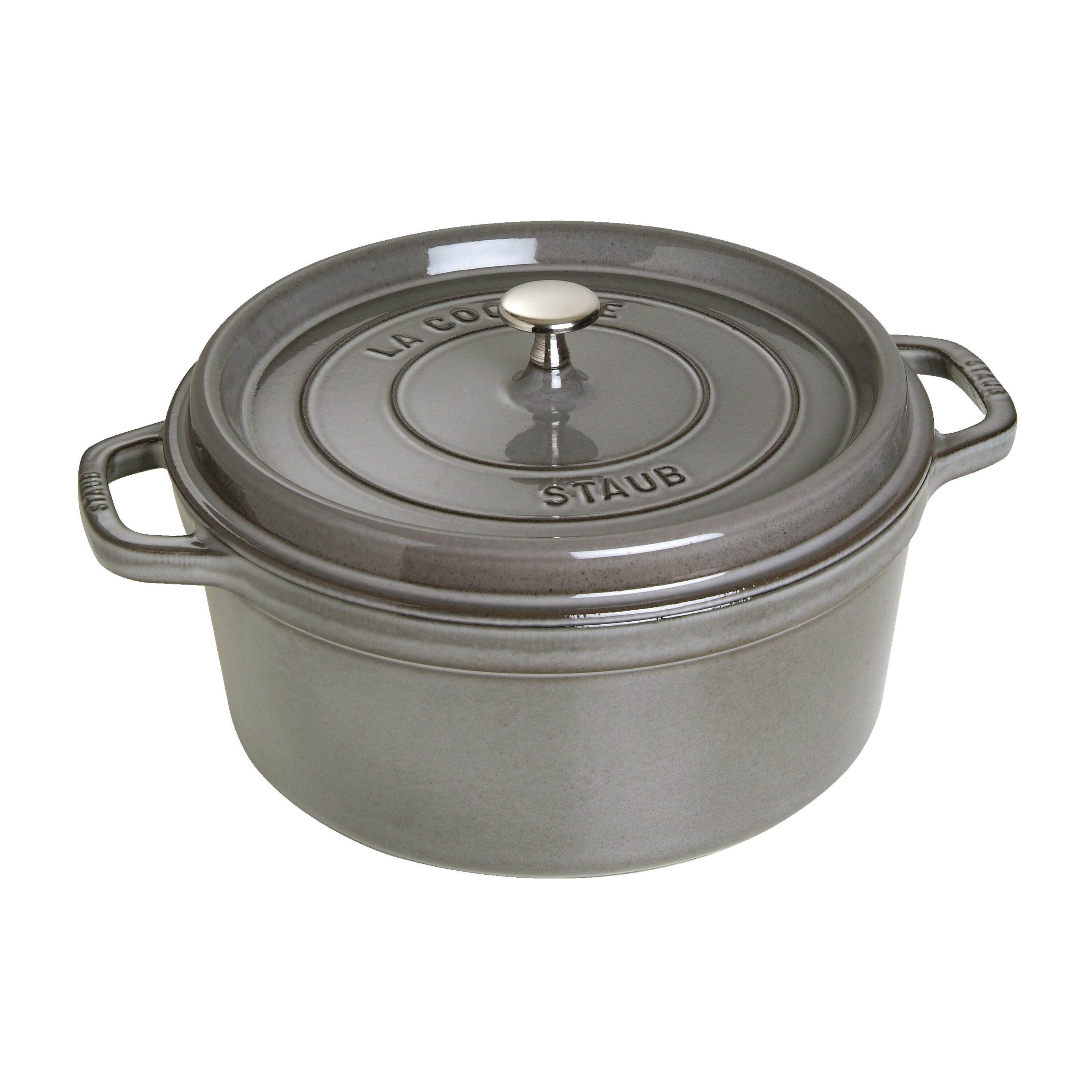 Buy Cast Iron 7 qt, Round, Dutch Oven, Graphite Grey | STAUB