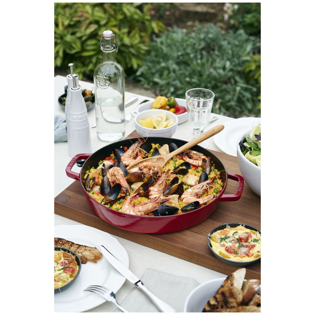 13-inch, Double Handle Fry Pan, Cherry,,large
